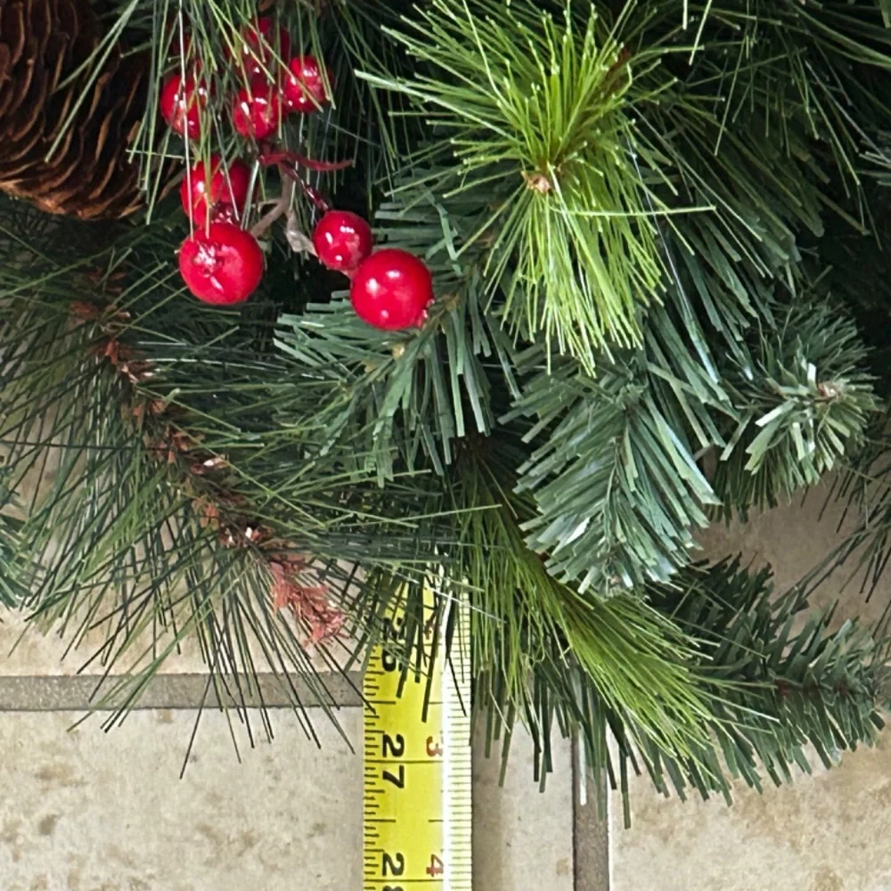 Decorated Christmas Wreath.